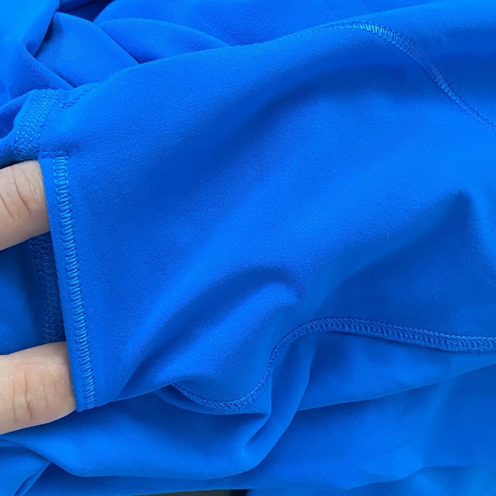 Lululemon Align High Rise Crop Leggings Womens 12 Blue Single Pocket Athletic - Picture 12 of 13
